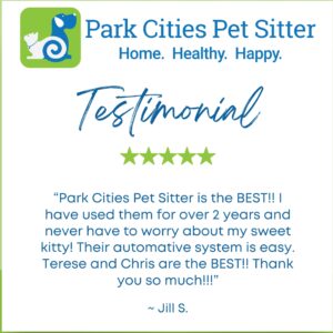 testimonial Park Cities Pet Sitter Inc. Google Review