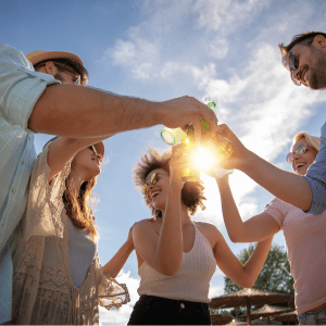 outdoor summer party in Dallas, Texas