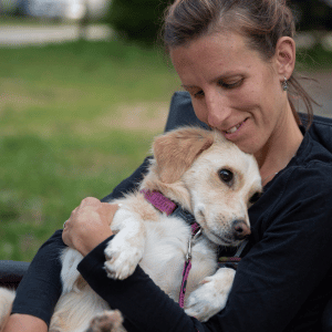 do pets love us? Dallas, texas dog with woman
